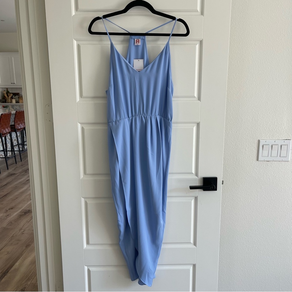 Oat New York Sky Blue Sleeveless Top